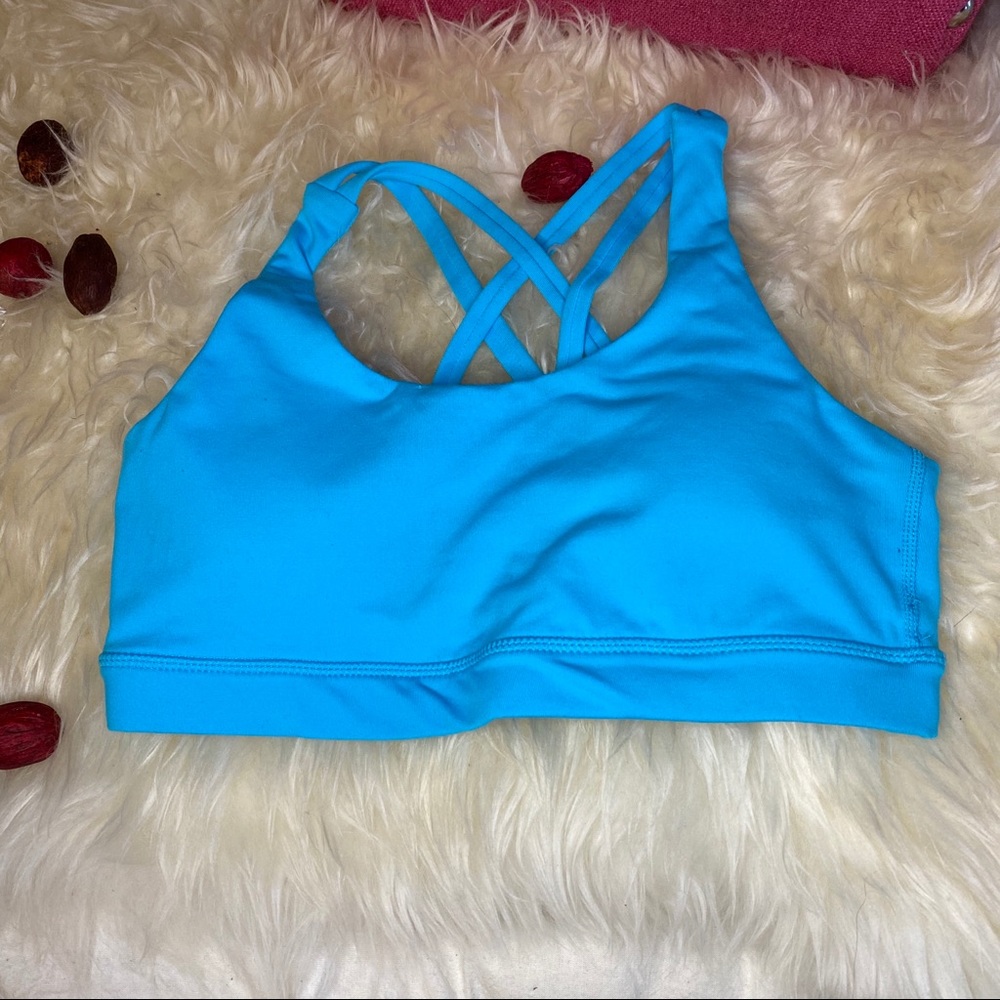 Lululemon Aqua Blue Sports Bra